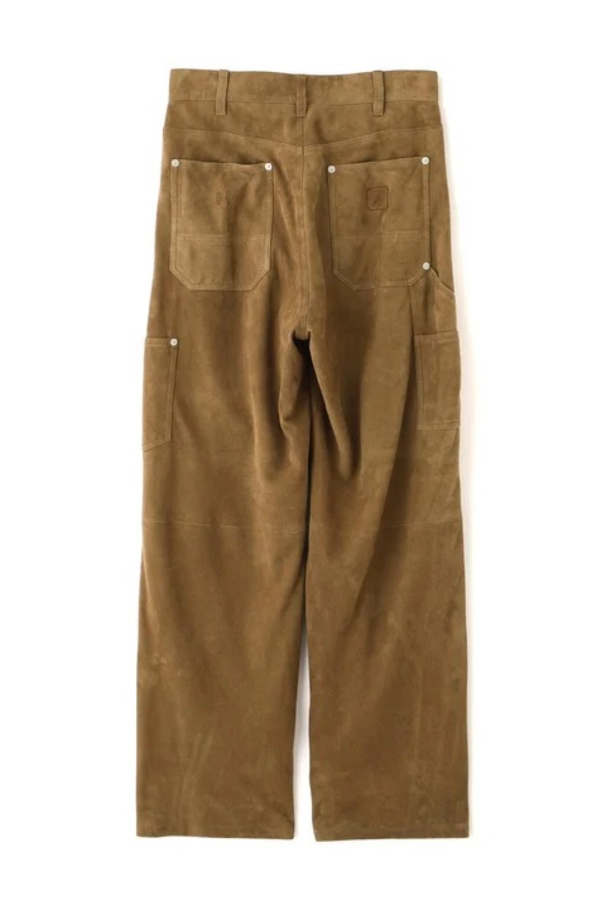 YLÈVE ROUGH GOAT SUEDE PAINTER PANTS