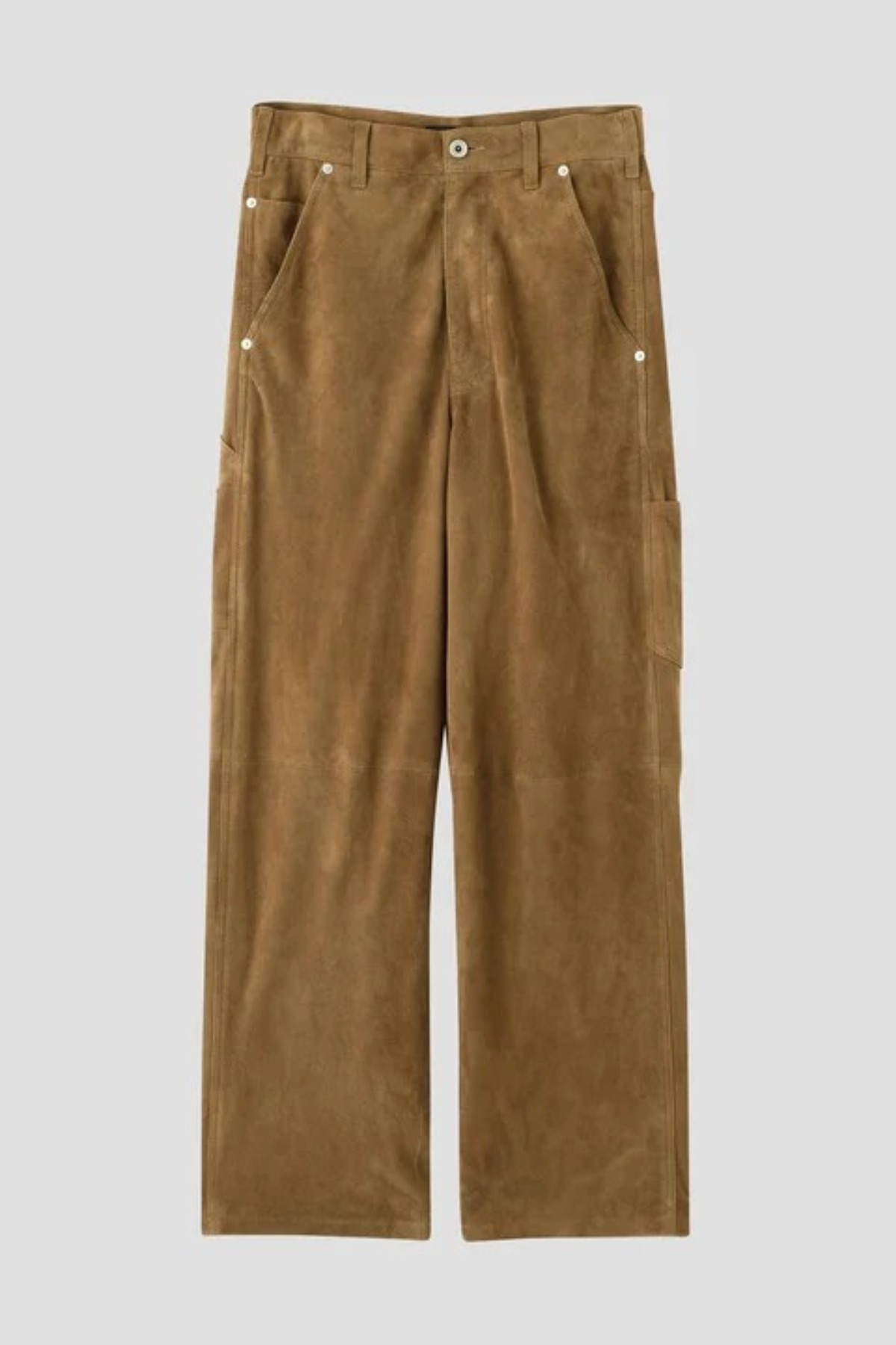 YLÈVE ROUGH GOAT SUEDE PAINTER PANTS