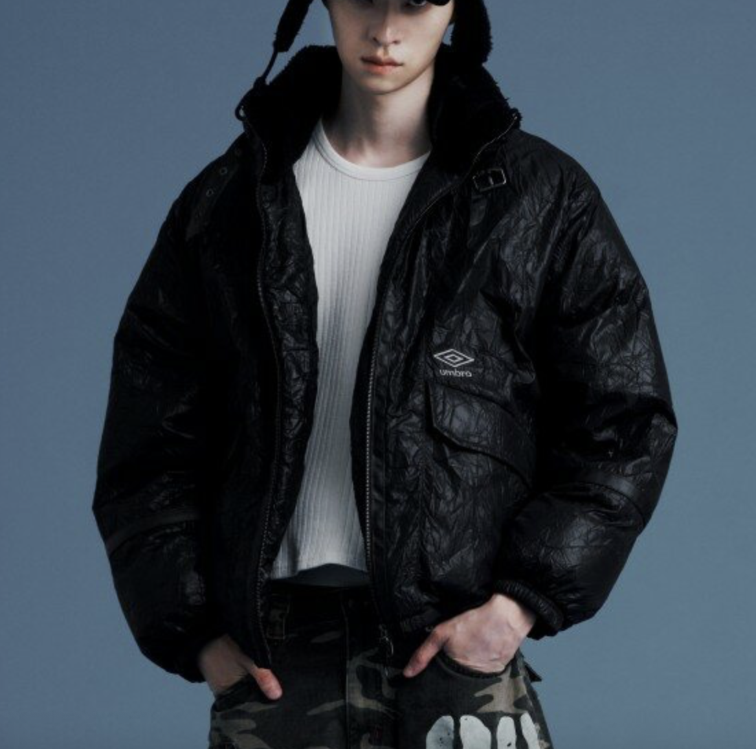 【代購】茵寶 UMBRO Online Exclusive Wrinkle High Neck Padded Jacket [官網限定] 皺褶高領保暖鋪棉外套