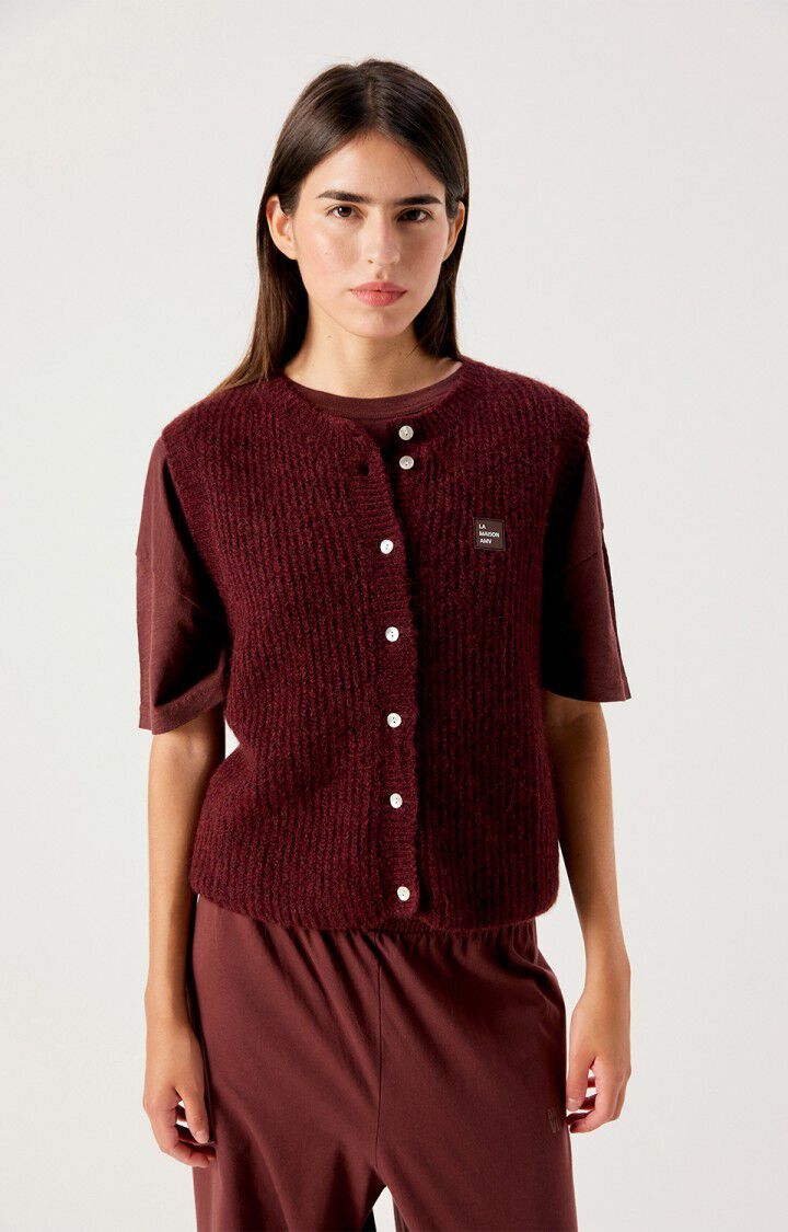 1FA1025-179 [AMERICAN VINTAGE] EAST 開襟衫 紅色 #EAST19MH26ACEROLA (EU)