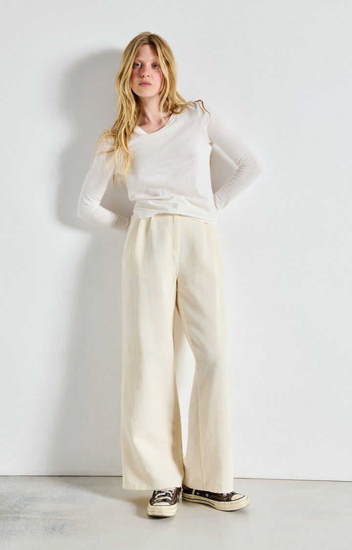 1FA1025-180 [AMERICAN VINTAGE] GAMIPY 上衣 白色 #GAMI28H26BLANC (EU)