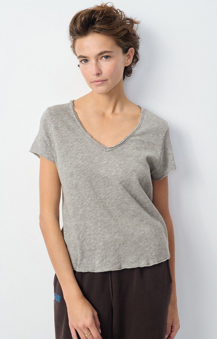 1FA1025-202 [AMERICAN VINTAGE] SONOMA 上衣 灰色 #SON02AGH26HEATHER GREY. (EU)