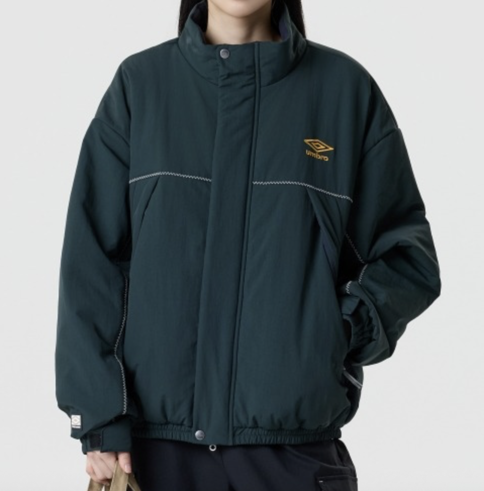 【代購】茵寶 UMBRO Derby Club Non-Quilted Stand Neck Padded Bomber Jacket 德比俱樂部無絎縫立領鋪棉飛行員外套