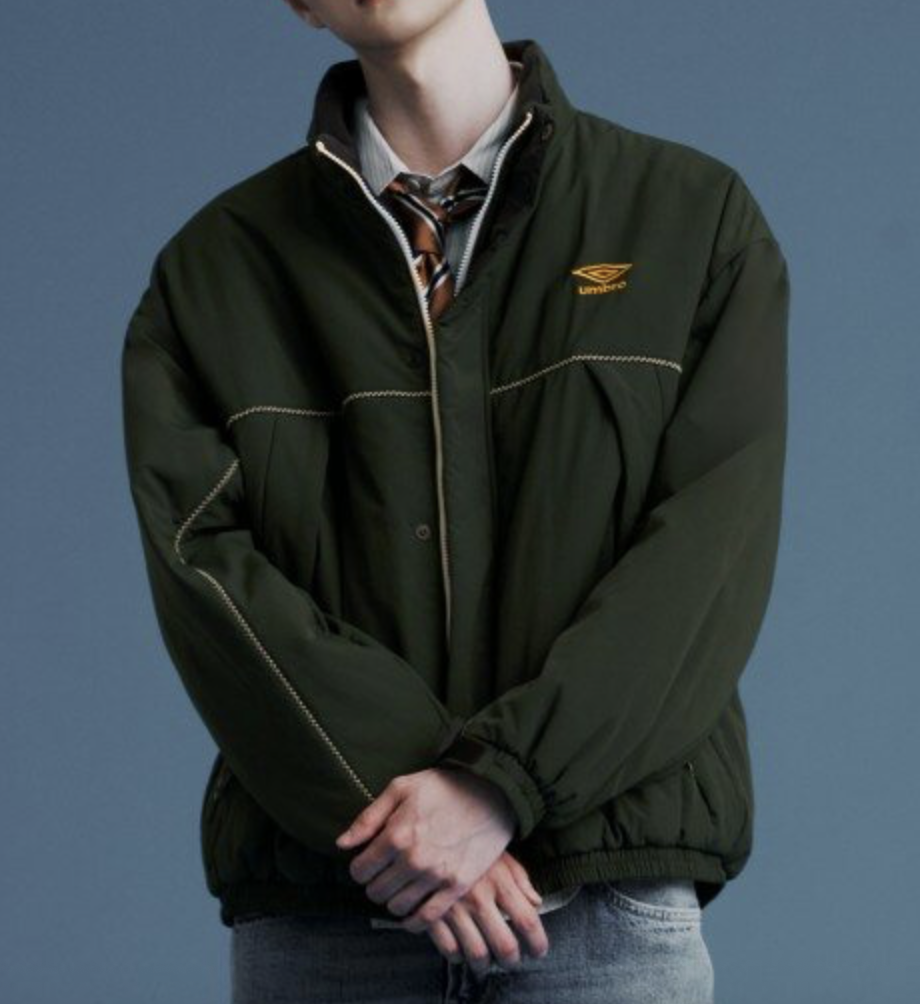 【代購】茵寶 UMBRO Derby Club Non-Quilted Stand Neck Padded Bomber Jacket 德比俱樂部無絎縫立領鋪棉飛行員外套