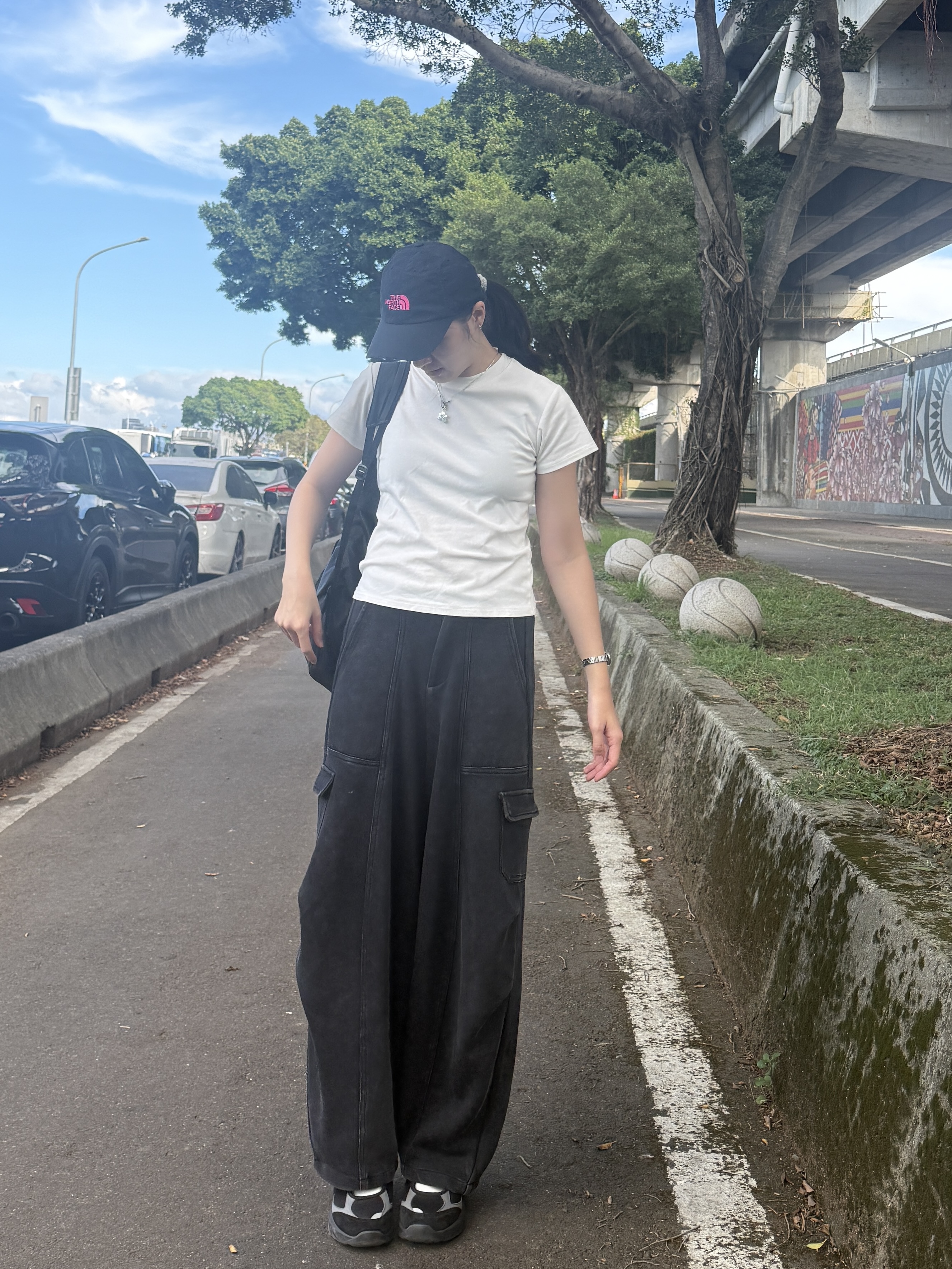 厚磅水洗工裝繭型棉褲