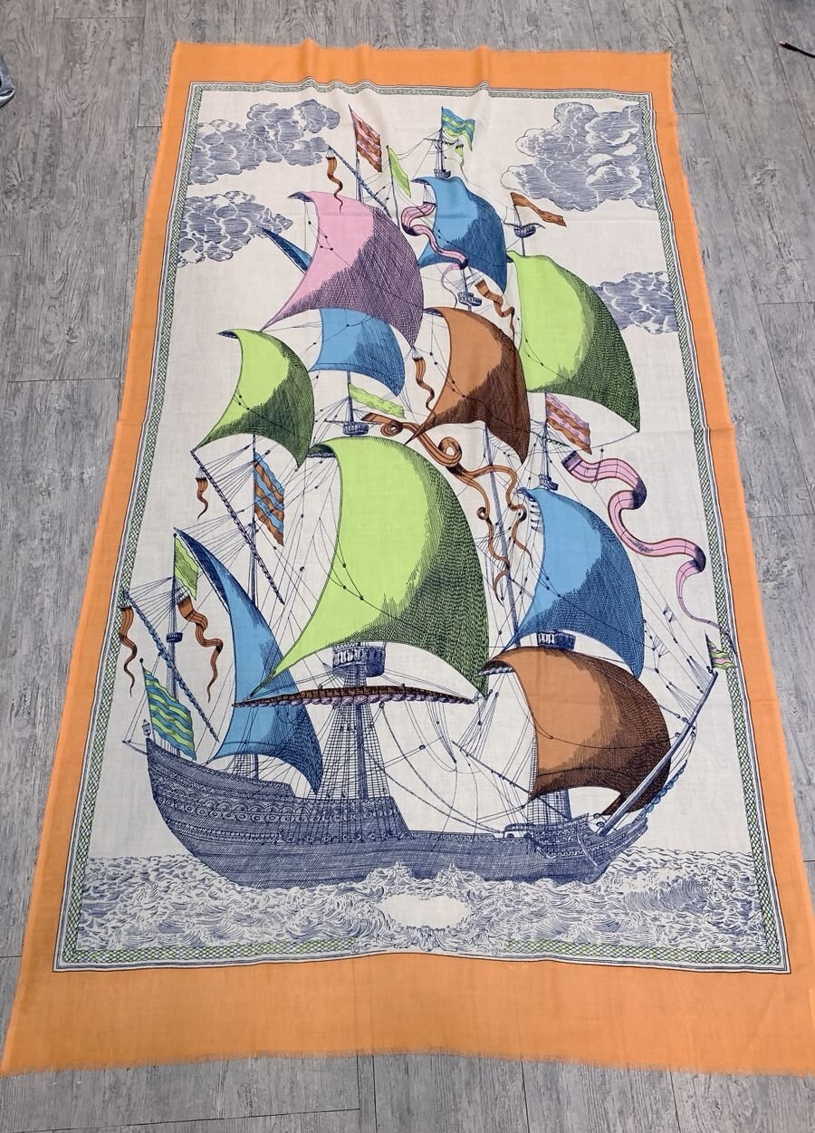 ACC-CCG1025-063 92% Wool 8% Silk 約:100x180cm (A63)