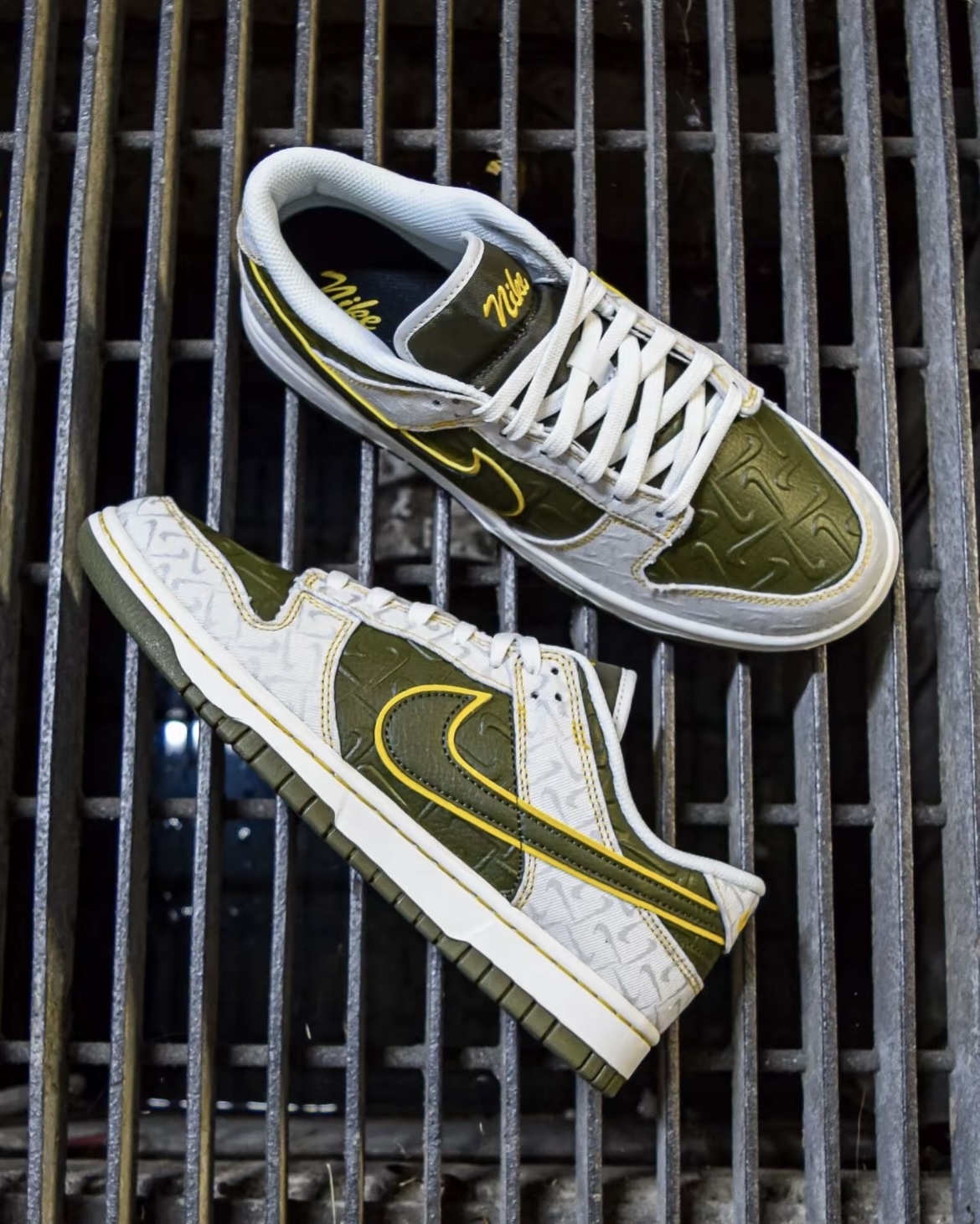 (預訂) Nike Dunk Low - White Yellow Ochre Cargo Khaki