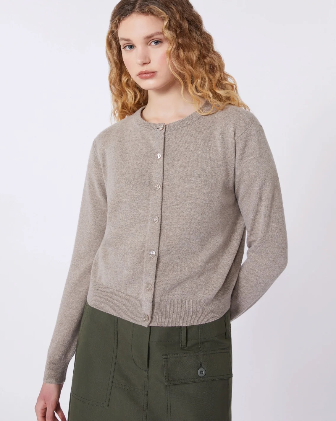 1FA1025-253 [MAX MARA WEEKEND] WKDNEBBIA 開襟衫 灰色 #2615341021600002 (EU)