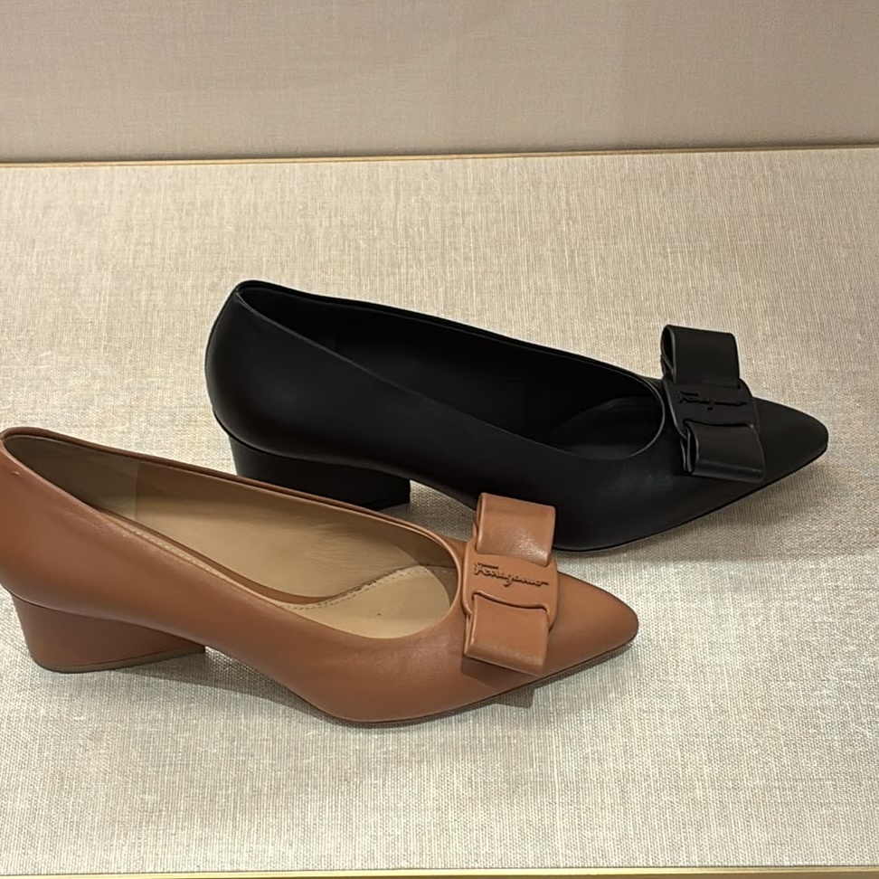 Ferragamo viva heels 55mm leather black