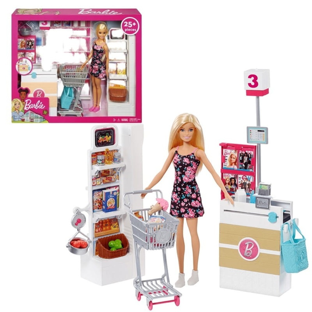 【MATTEL 美泰兒】Barbie 芭比 超級市場 strc
