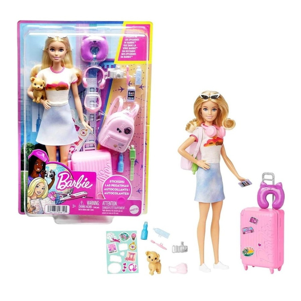【MATTEL 美泰兒】Barbie 芭比 帶著寵物去旅行 strc