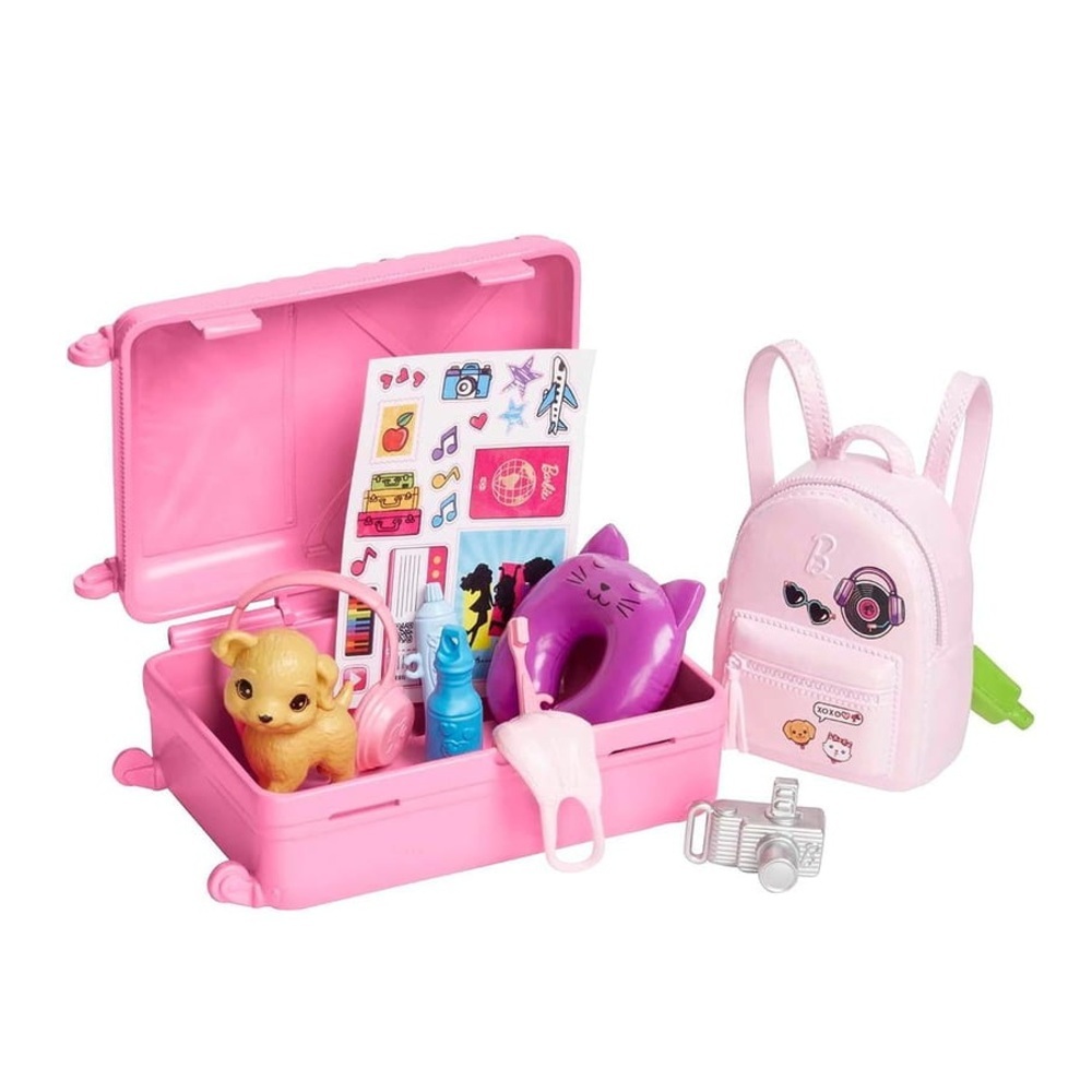 【MATTEL 美泰兒】Barbie 芭比 帶著寵物去旅行 strc