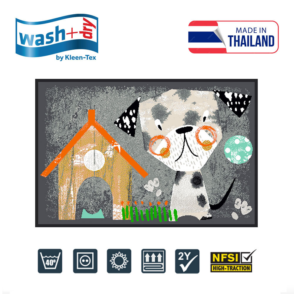 Wash+Dry by Kleen-Tex 設計地墊 狗仔圖案設計 50 x 75cm