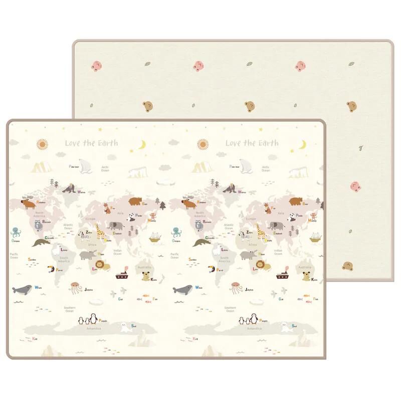 Parklon Prime Living 雙面包邊地墊 - Love the Earth + Coco Bear & Rabbit