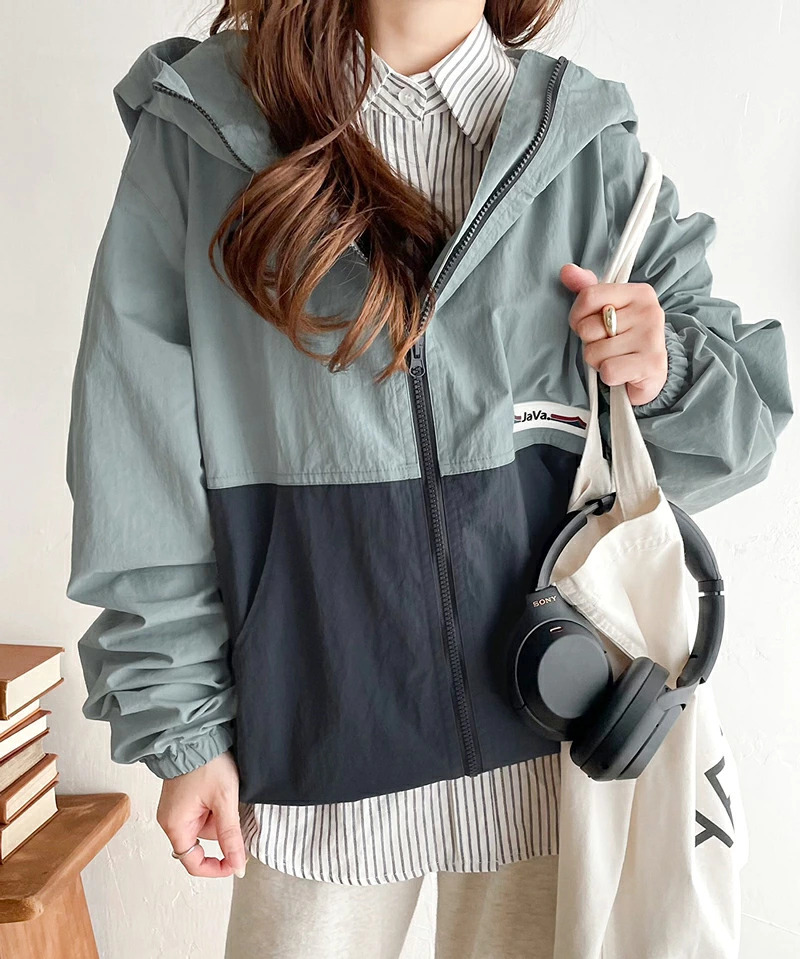 日本選物｜JAVA 撞色 Nylon Jacket (4 Colours)