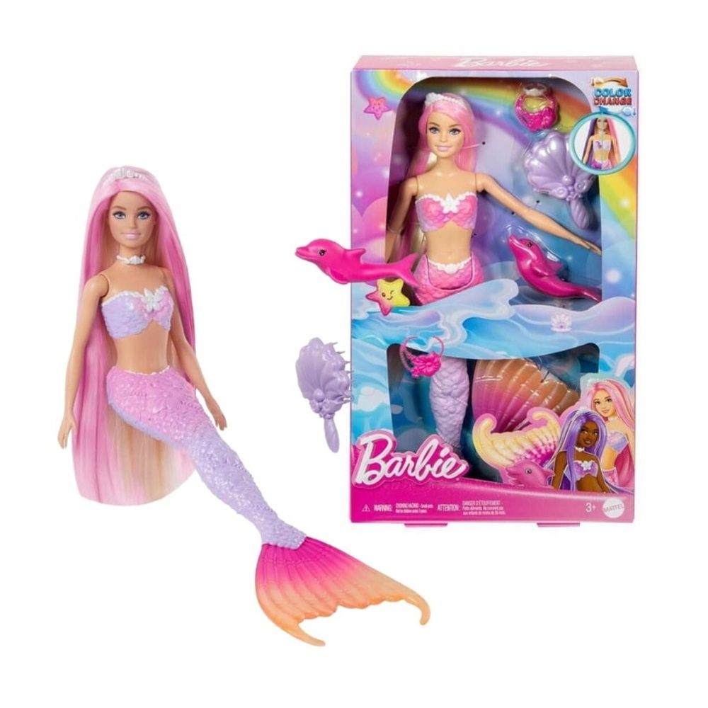 【MATTEL 美泰兒】Barbie 芭比 變裝人魚公主 strc