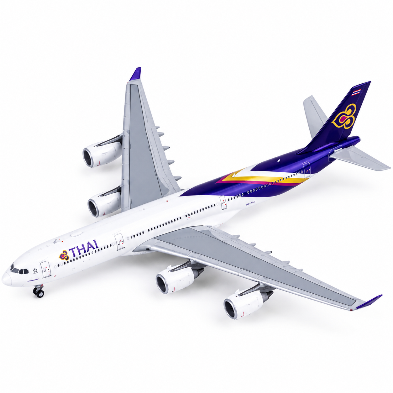 HX model 1/400 泰國航空 A340-500 HS-TLD 標準塗裝