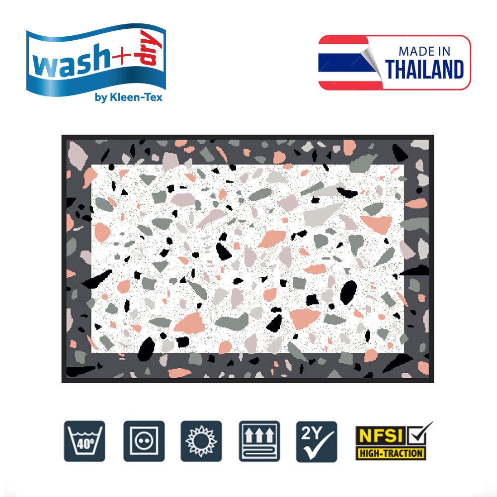 Wash+Dry by Kleen-Tex 設計地墊 水磨石設計 75 x 120cm / 60 x 180cm