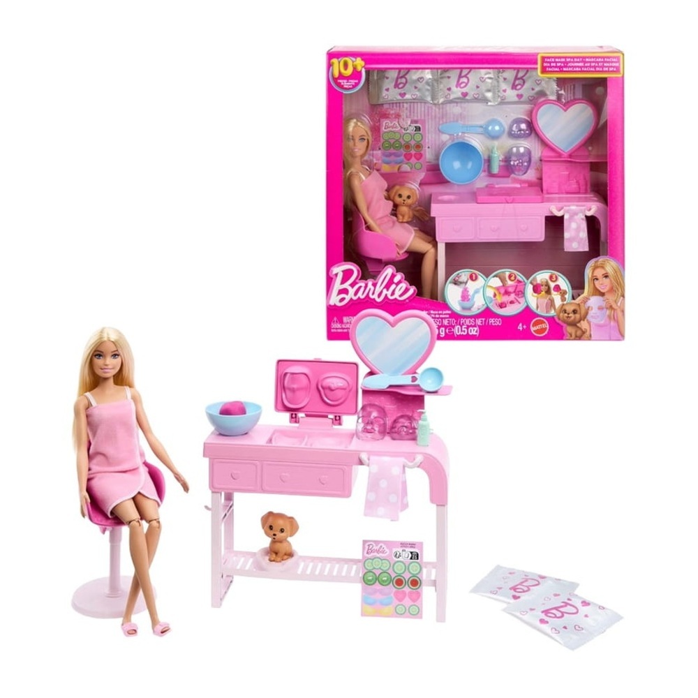 【MATTEL 美泰兒】Barbie 芭比 和狗狗一起敷面膜 strc