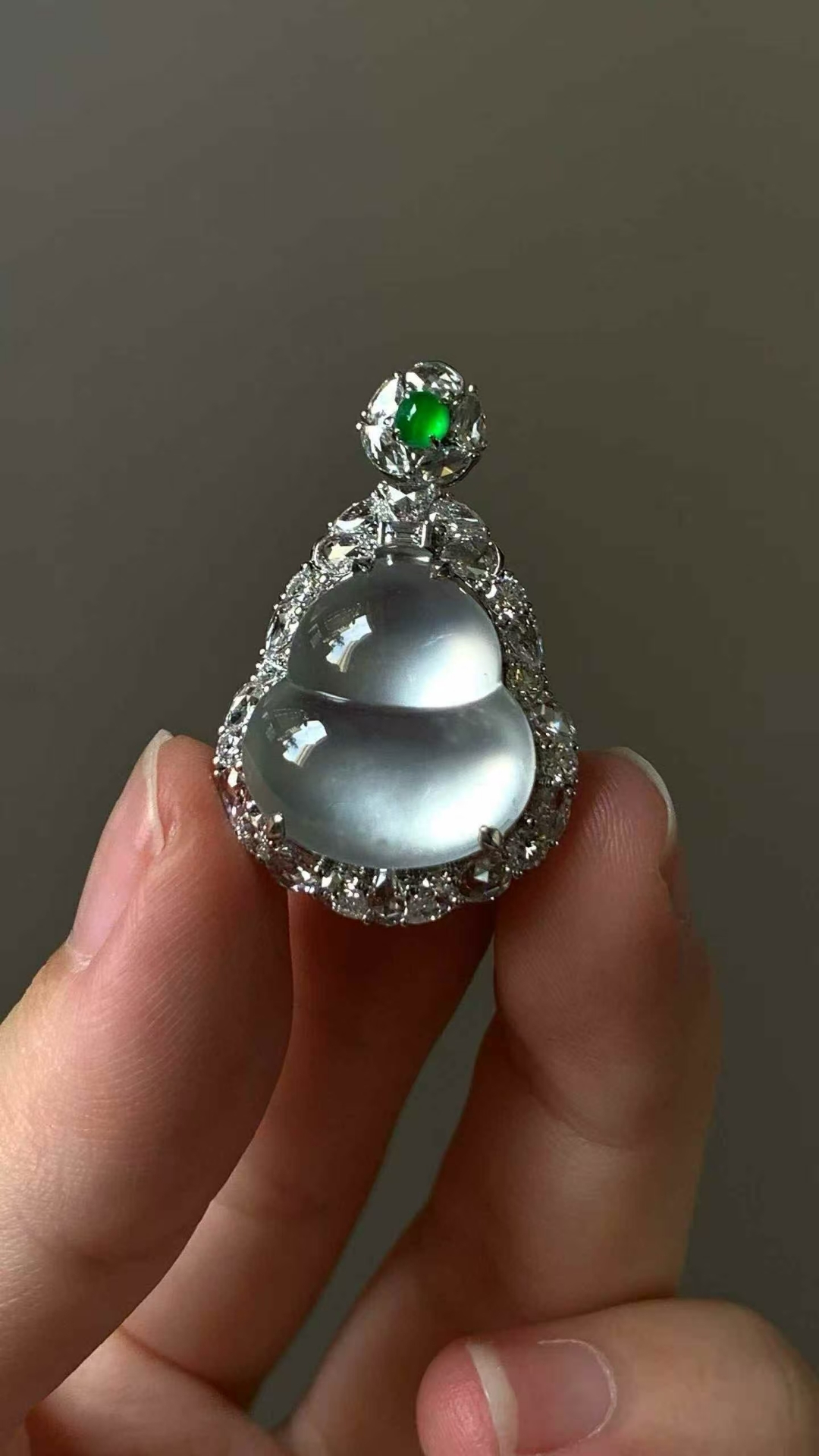 翡翠葫蘆吊墜,天然翡翠A玉, 緬甸玉, Jade, Jadeite