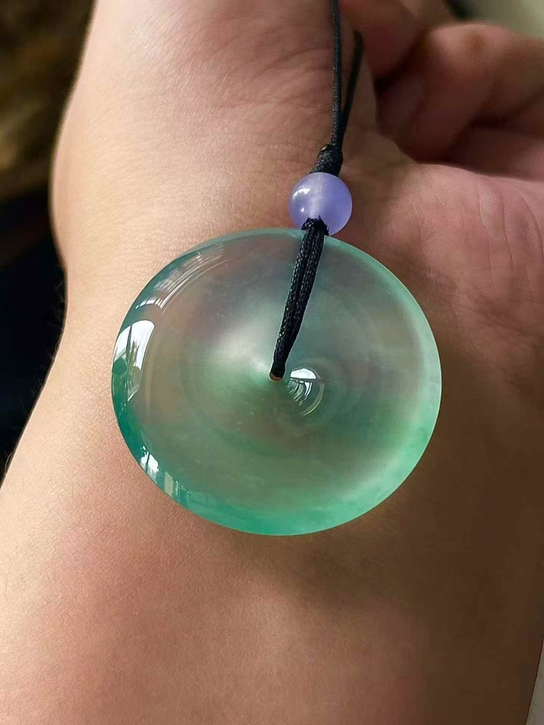 翡翠平安扣 (30.6mm直徑),天然翡翠A玉, 緬甸玉, Jade, Jadeite