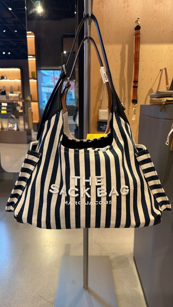GJ009 Marc Jacobs The Stripe Sack Bag 條紋帆布手袋 39x22cm