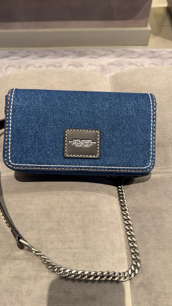 GJ012 Marc Jacobs The Mini Bag 牛仔布鏈包 15x12cm
