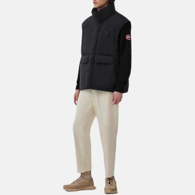 【代購】Canada Goose Wilu Down Vests Men's Black Stand Collar Other 4879M-61