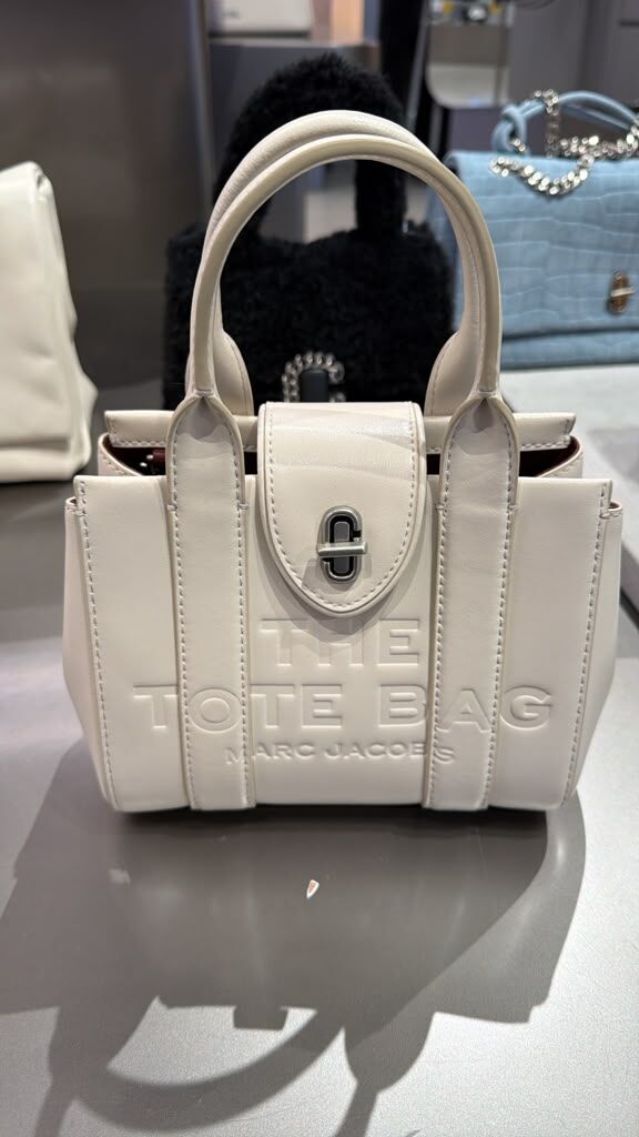 GJ047 Marc Jacobs 雙鎖扣皮革風琴Tote Bag 18x14cm