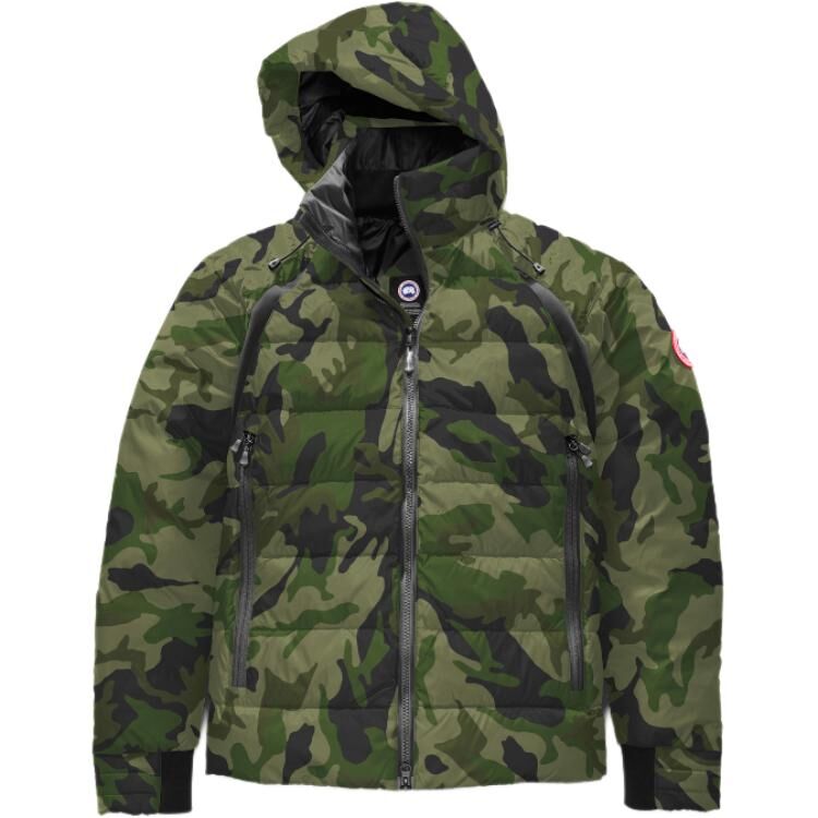 【代購】Canada Goose HyBridge Down Jackets Men's Camouflage Hooded Moderate Straight Fit 2729M-473