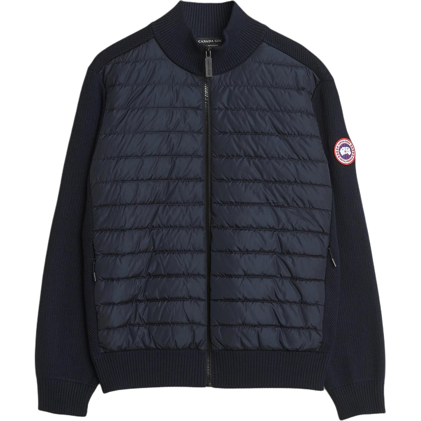 【代購】Canada Goose HyBridge Down Jackets Men's Blue Stand Collar Moderate Straight Fit 6830M9858