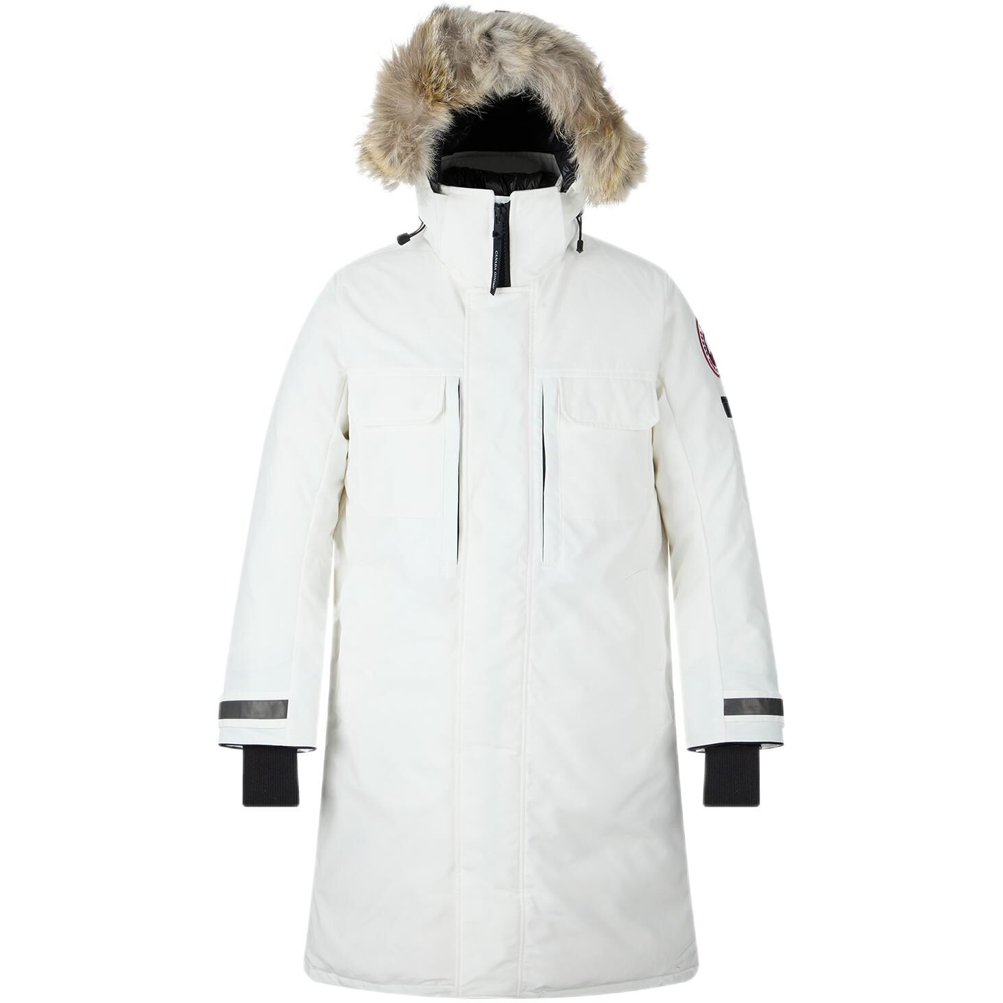 【代購】Canada Goose Down Jackets Men's White Hooded (Non-detachable) Moderate Straight Fit 2004M-433-WHITE