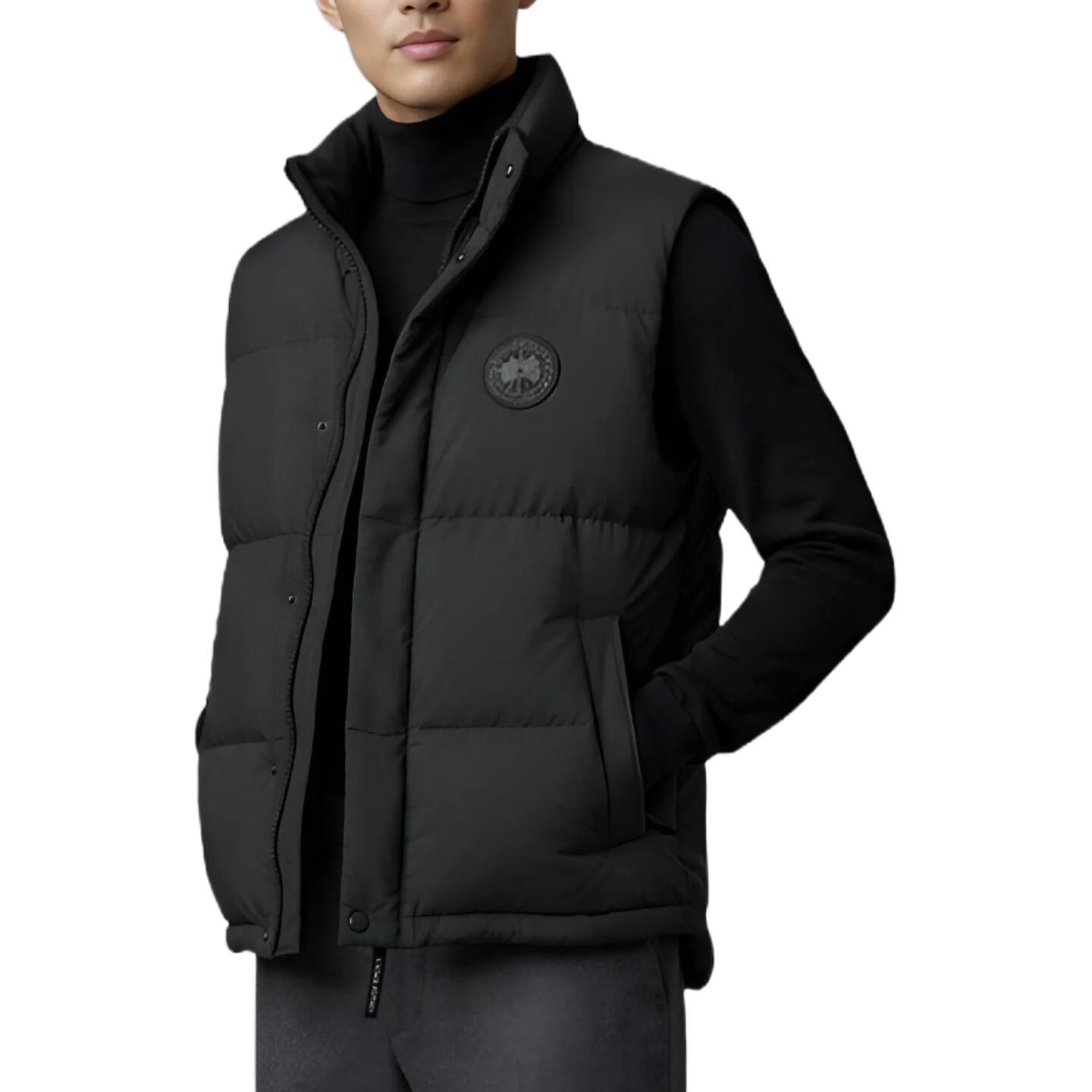 【代購】Canada Goose Down Vests Men's Black Turtleneck Moderate Other 1752MT-9061-BLACK