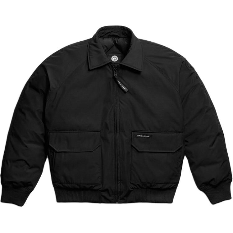 【代購】Canada Goose Down Jackets Men's Black Lapel Moderate 1742MT-9061-BLACK