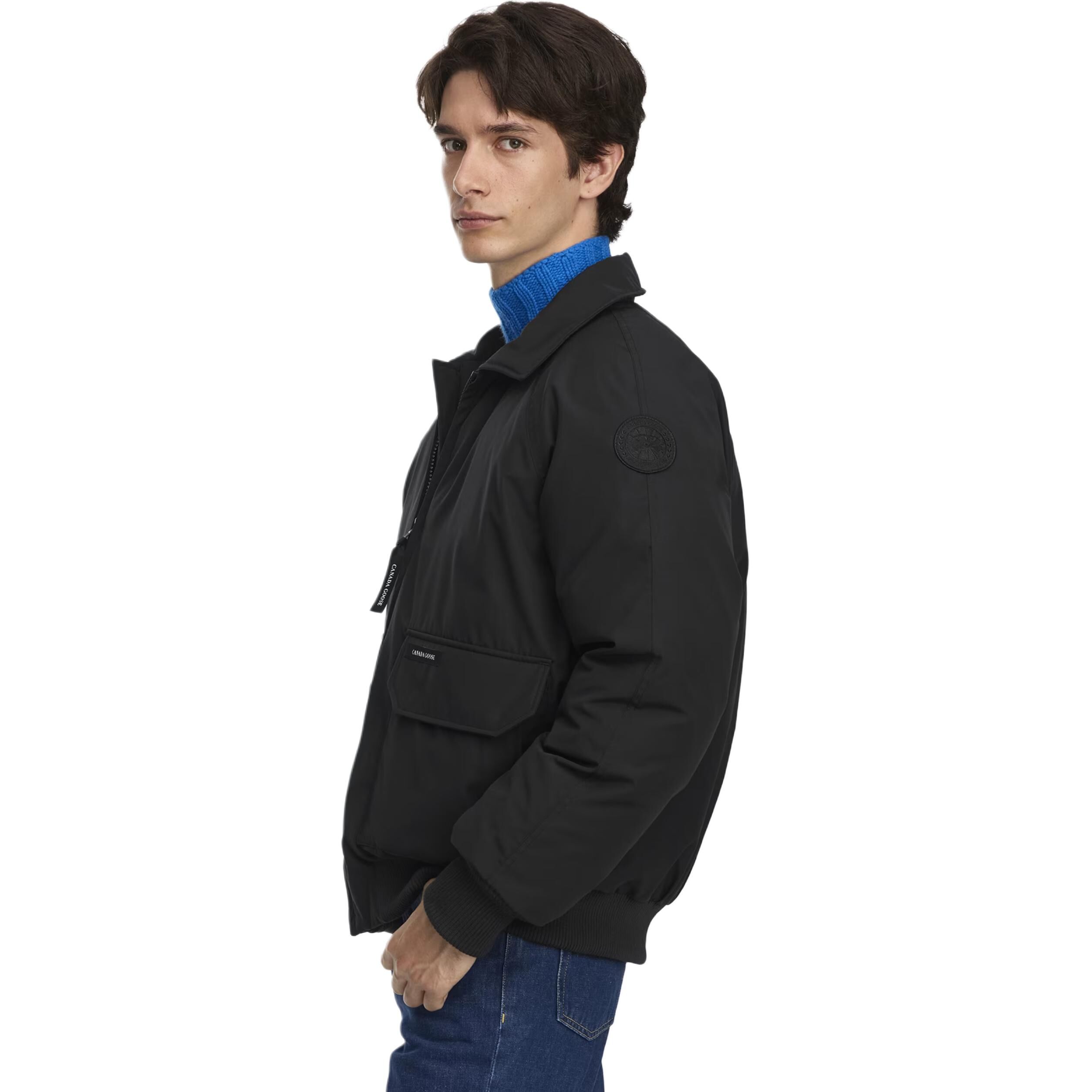 【代購】Canada Goose Down Jackets Men's Black Lapel Moderate 1742MT-9061-BLACK