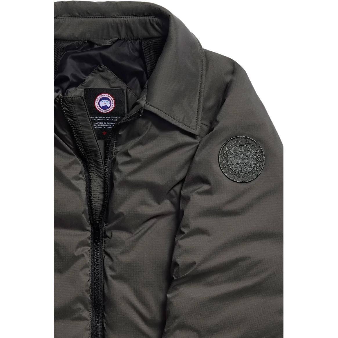 【代購】Canada Goose Lodge Down Jackets Men's Mist Khaki Lapel Moderate 1749MT-9127