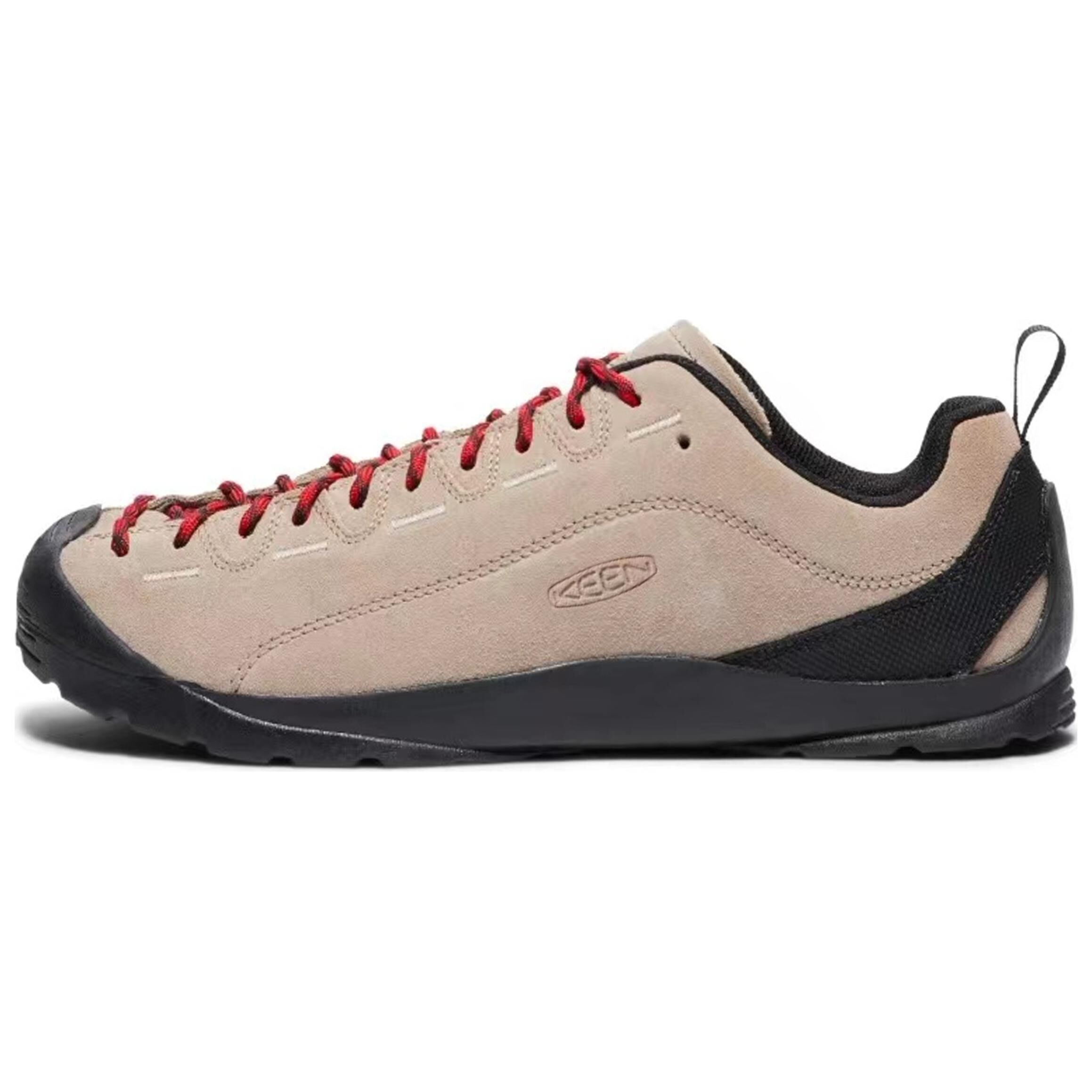 【代購】Keen Jasper Leather Breathable Low top Mountaineering & Hiking Shoes Men's Silver Mink 1002672