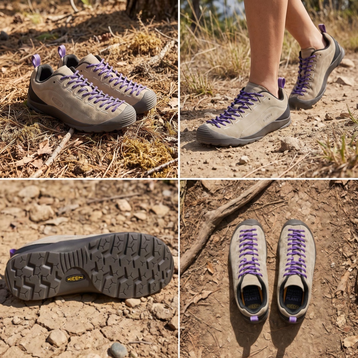 【代購】Keen Jasper Leather Abrasion-Resistant Breathable Low-top Mountaineering Shoes Women's Light Brown 1026259