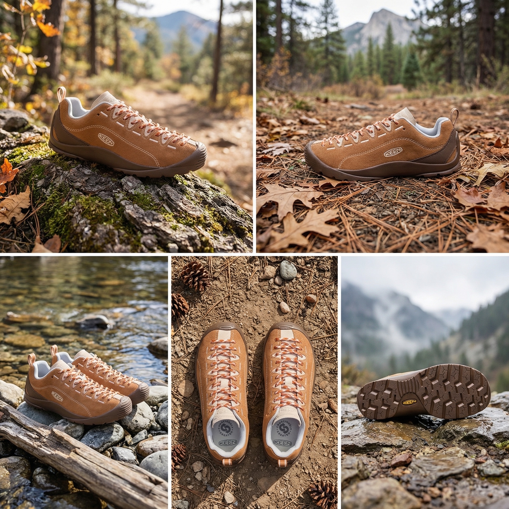 【代購】Keen Jasper Leather Low top Hiking Shoes Women's Brown 1030555