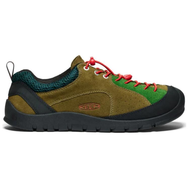 【代購】Keen JASPER ROCKS SP Textile, Leather Slip Resistant Abrasion Resistant Low top Outdoor Shoes Men's Dark Green Black 1029734