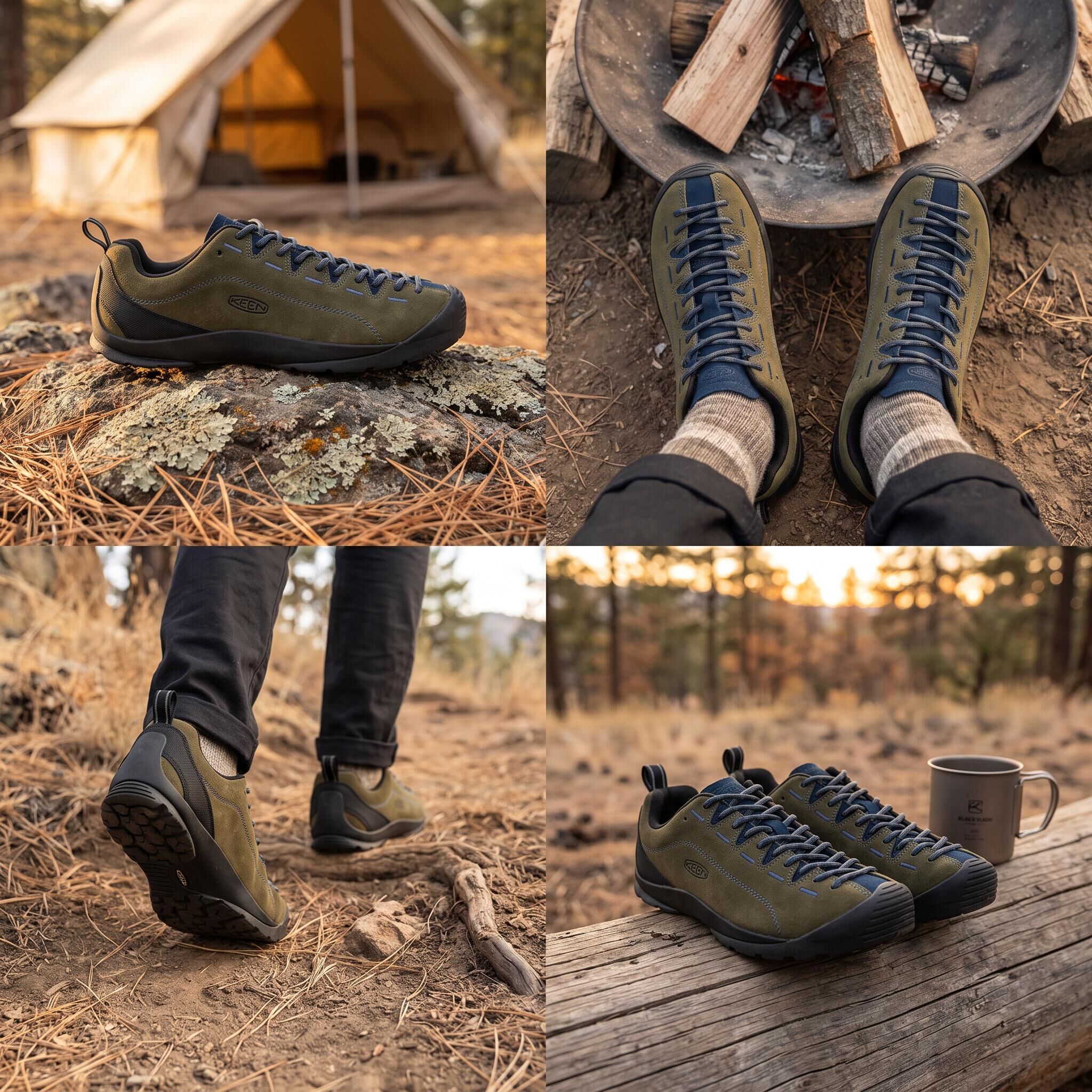 【代購】Keen Jasper Outdoor Shoes Men's Low-top Dark Olive/Marine Blue 1032592