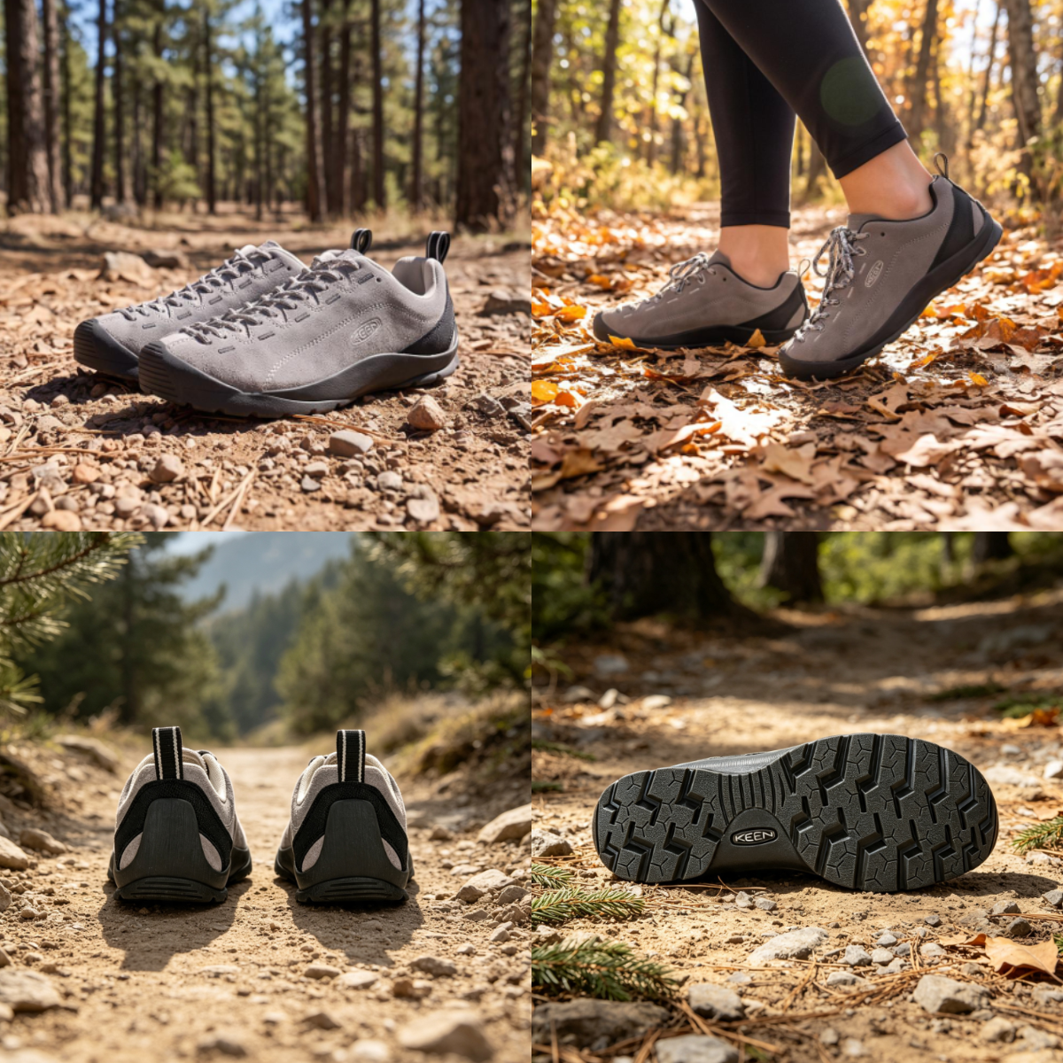 【代購】Keen Jasper Mountaineering & Hiking Shoes Women's Low-top Alloy Gray/Birch Wood 1032940