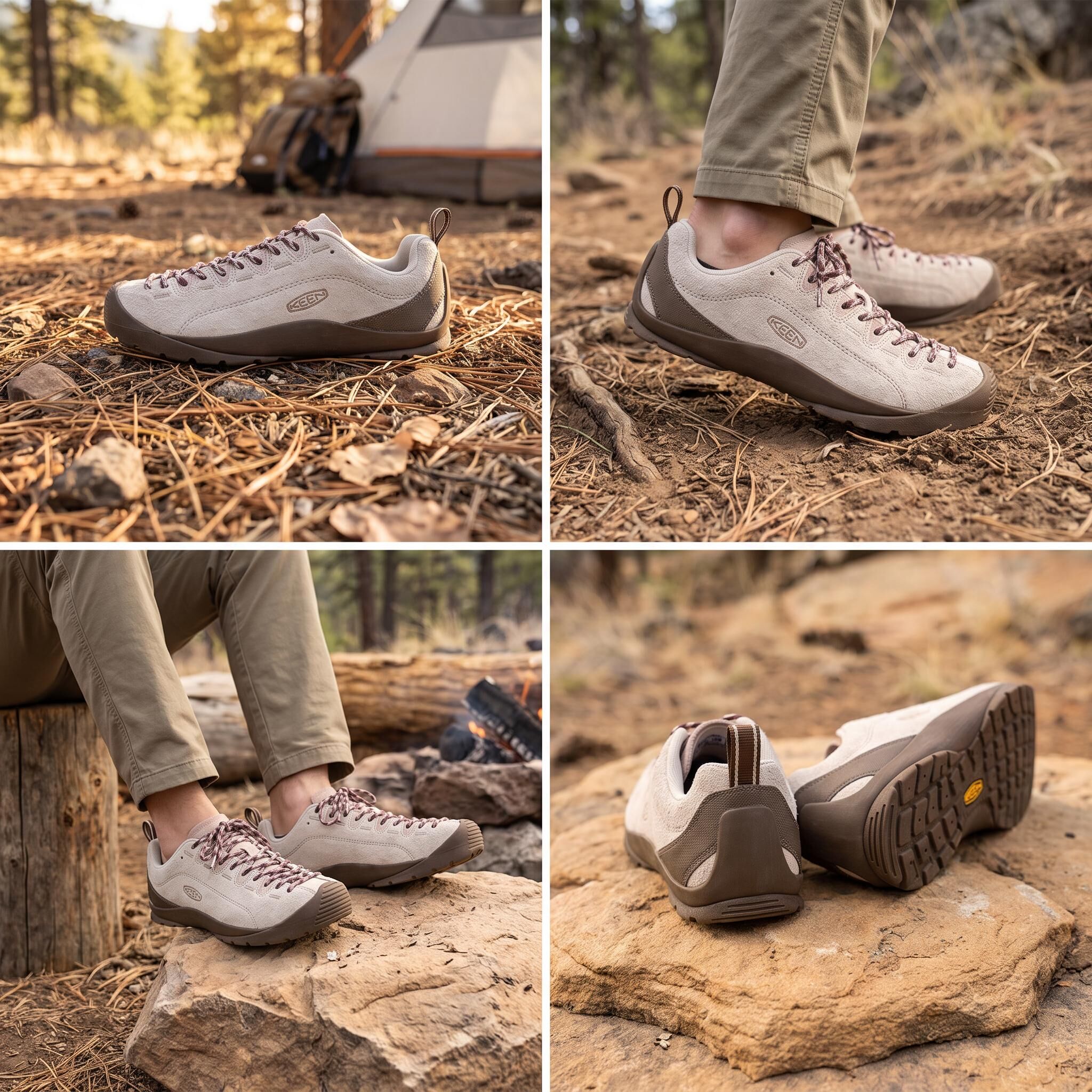 【代購】Keen Jasper Mountaineering & Hiking Shoes Women's Low-top Birch Wood/Rouge Pink 1032946