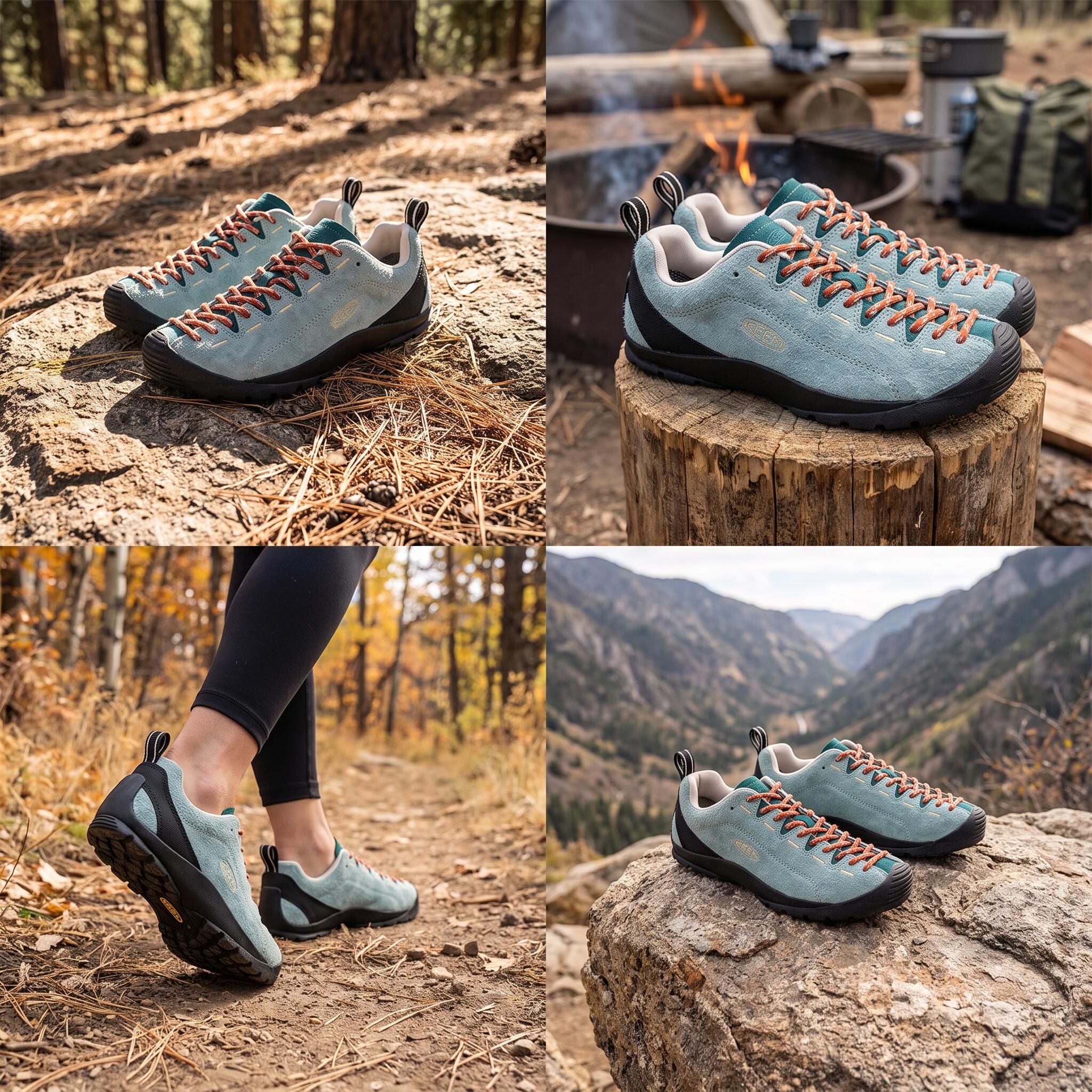 【代購】Keen Jasper Outdoor Shoes Women's Low-top Lake Blue/Mediterranean Green 1032943