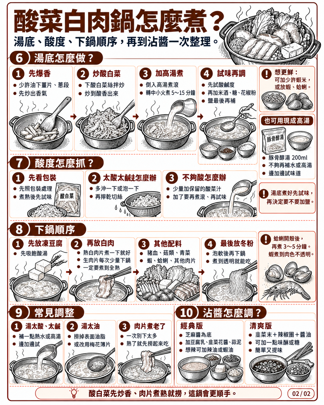 酸菜白肉鍋湯底怎麼做?