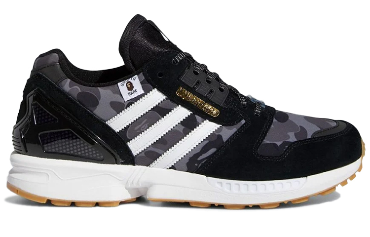 【代購】Zx 8000 Bape x Undefeated x Zx 8000 Adidas Originals 'A-ZX Series - Black Camo' FY8852