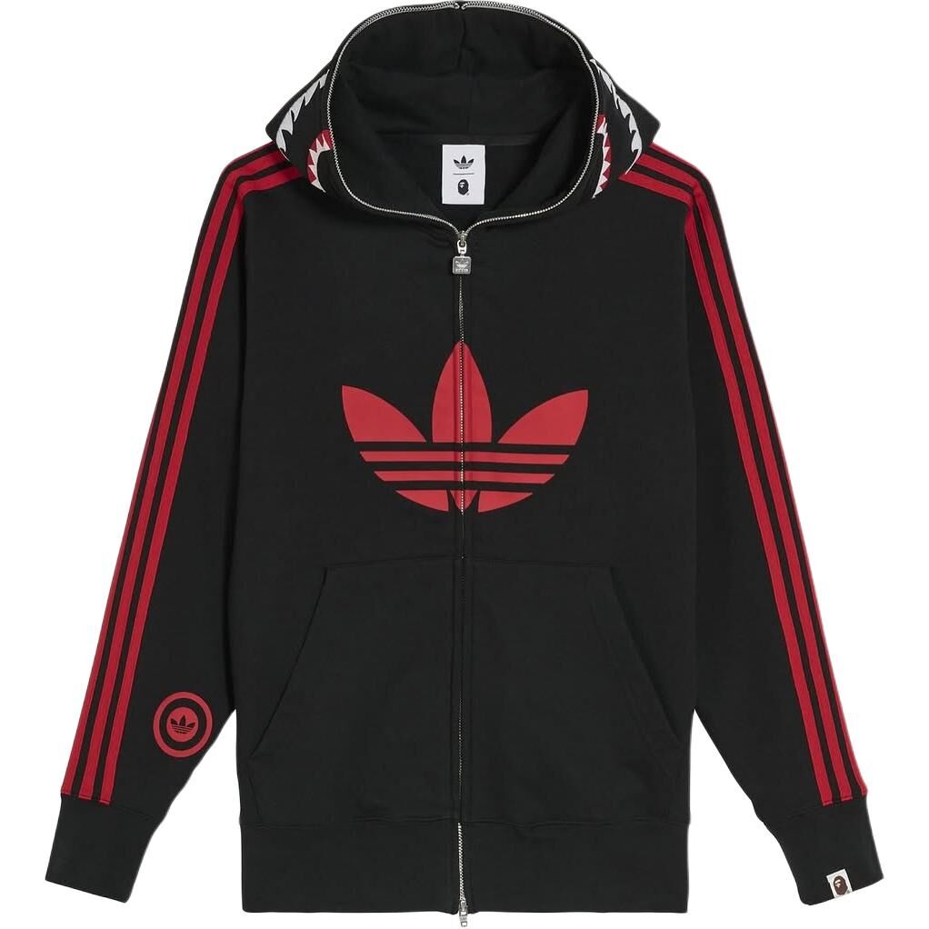 【代購】Bape X Adidas Shark Fleece Full Zip Hoodie JN7119