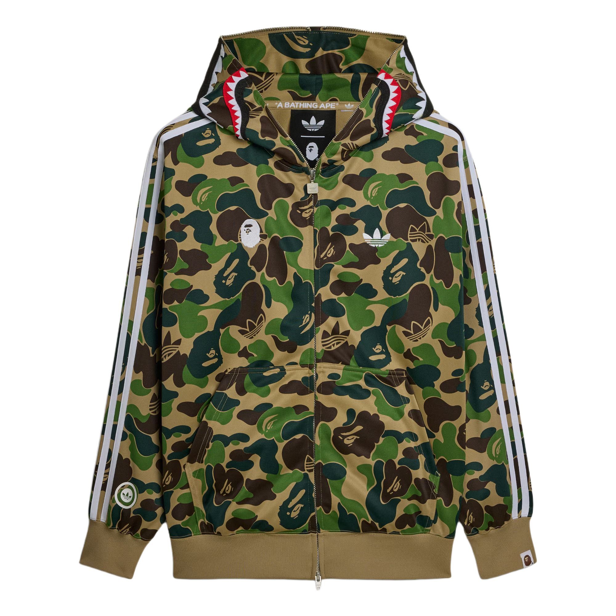 【代購】Adidas Originals x BAPE SHARK TRACK HOODIE JACKET Unisex KF4916