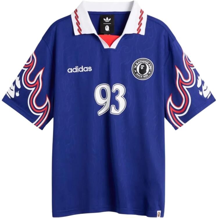 【代購】Adidas Originals x BAPE SSL FLAME JERSEY Polo Shirt Unisex KF4914