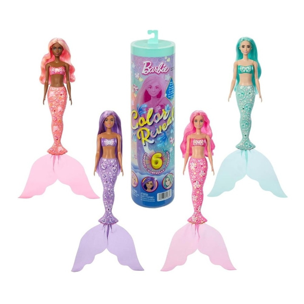 【MATTEL 美泰兒】Barbie 芭比 繽紛人魚 隨機出貨一款 strc